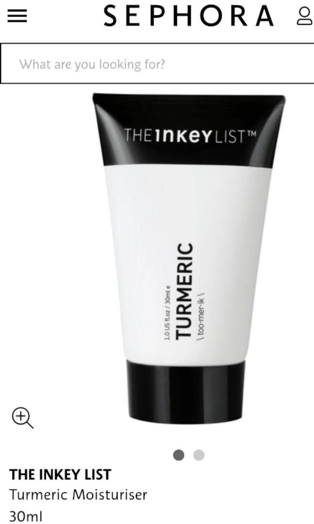 inkey list turmeric moisturiser