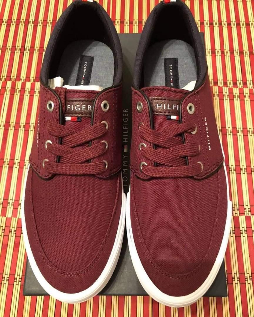 Tommy hilfiger hotsell maroon shoes