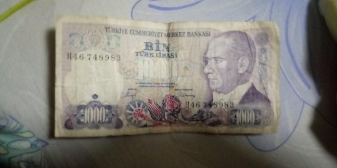 Turkiye 1000 Vintage Collectibles Currency On Carousell