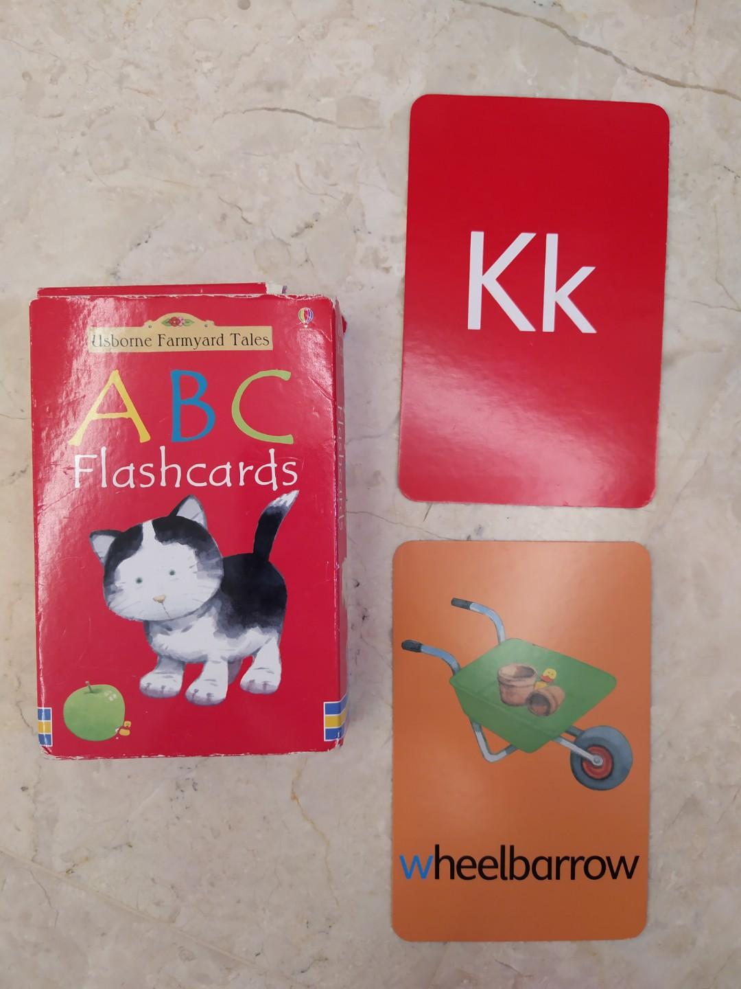 Usborne ABC Flash cards, Hobbies & Toys, Toys & Games on Carousell