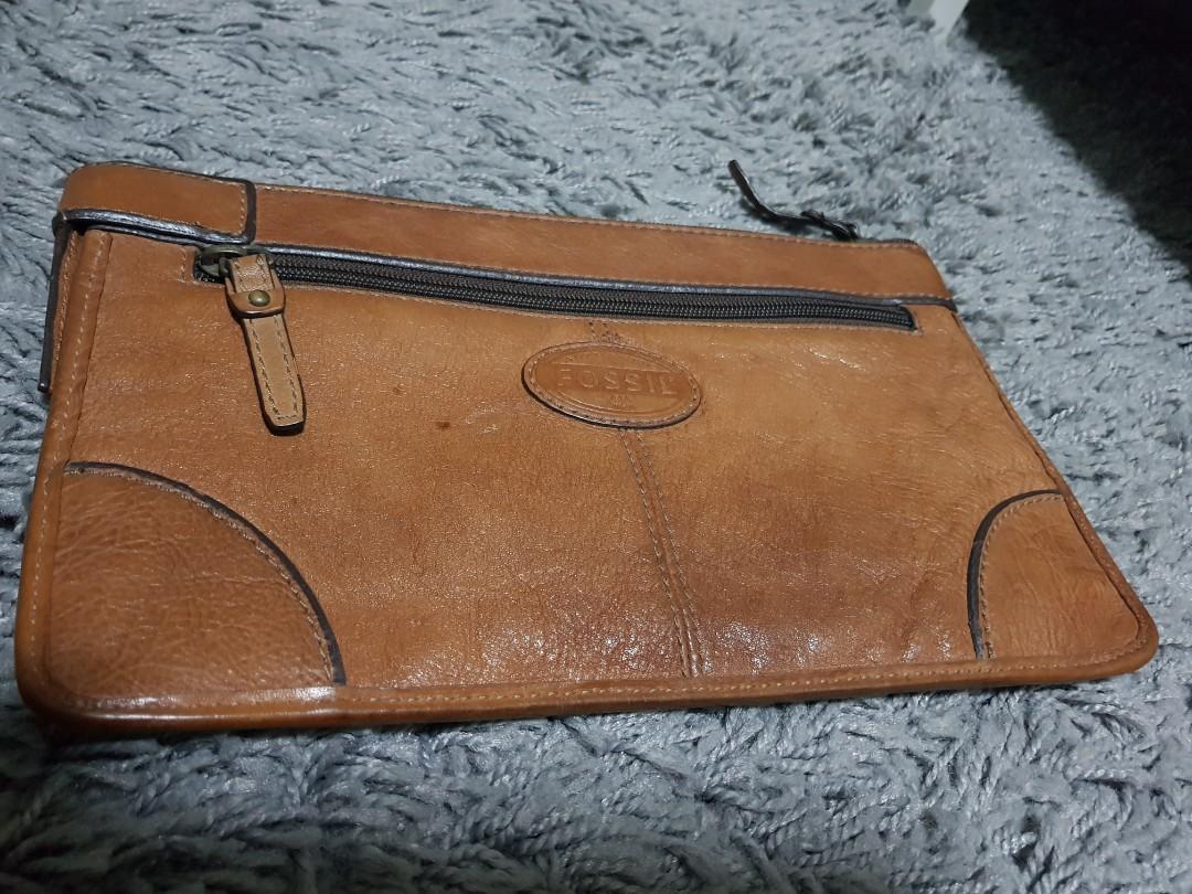 Used Original Fossil Men Clutch