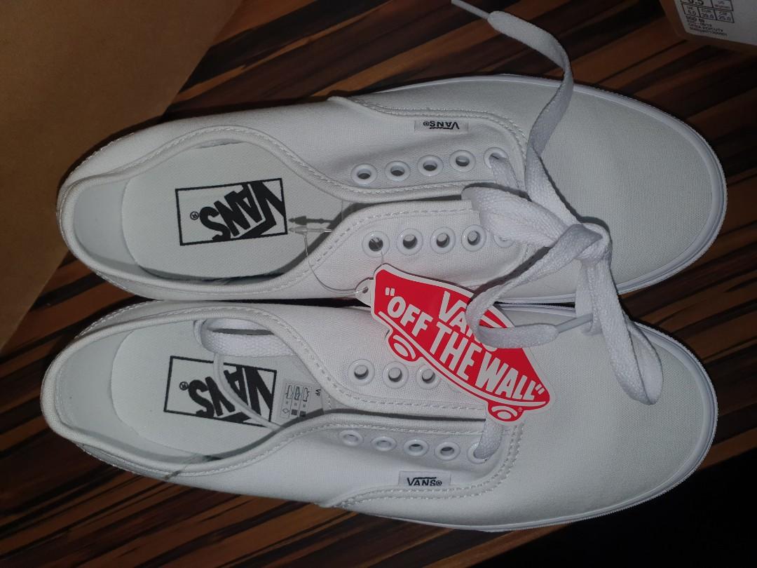 Vans core classic authentic sneakers WHITE Women s Fashion