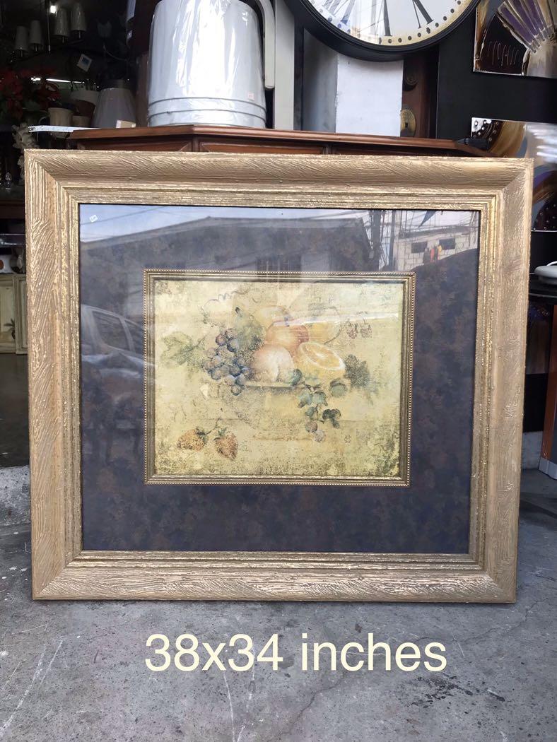 vintage big Italian wall frame decor (Category: Frames & Pictures) located in Makati City. Submitted by turnintocash (Listing ID 263361711, Image 1). Description: very good condition pls see dimensions in photos 09178217291.
