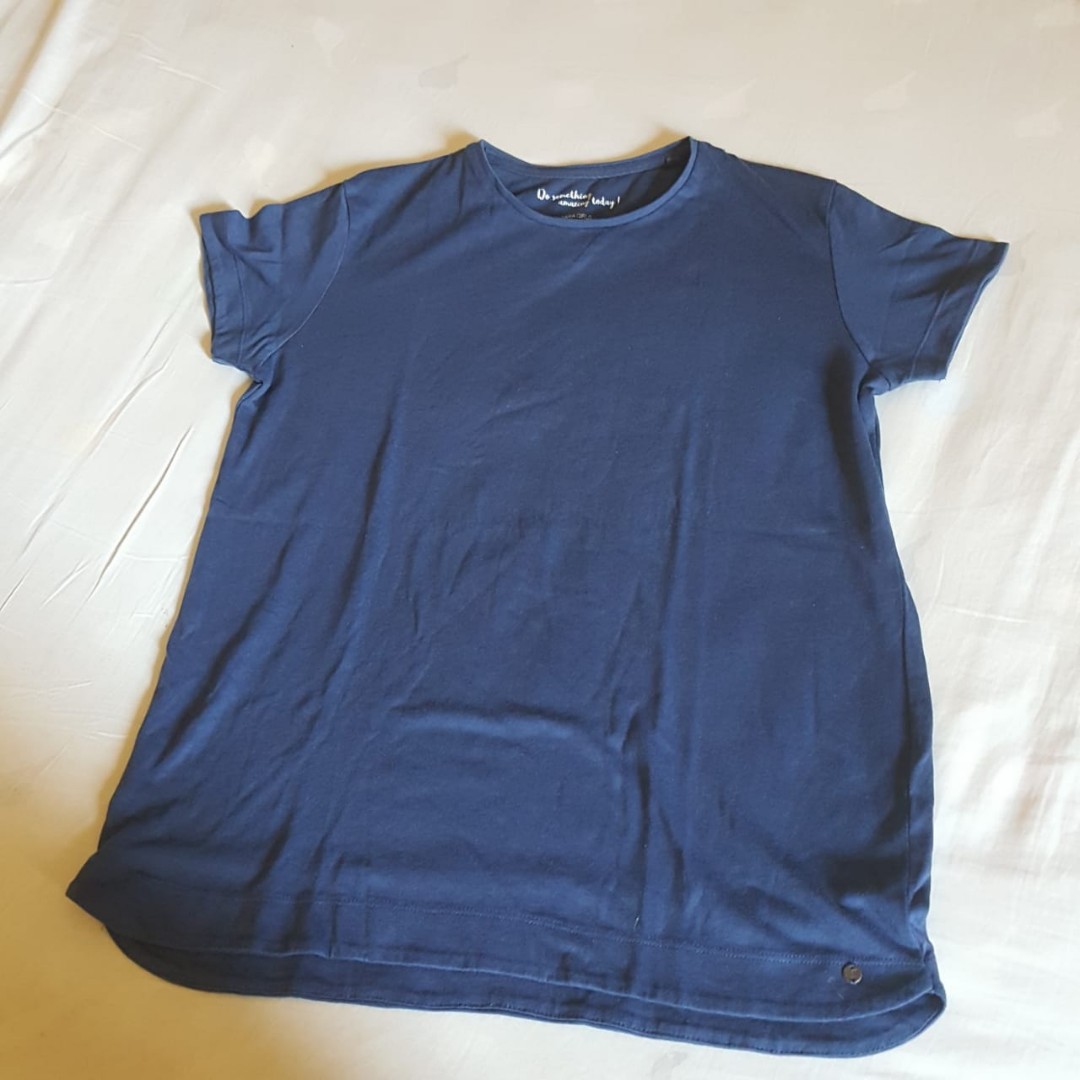  Zara  Girls Kids Baju  kaos  T shirt full cotton Navy blue 