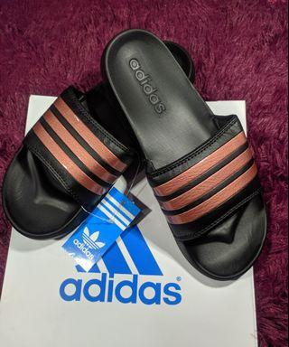 adidas slides tan