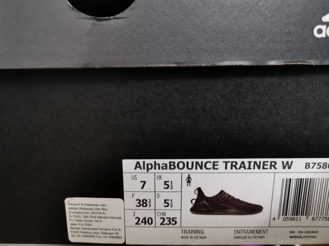 Adidas Alpha Bounce Trainer, Women's 