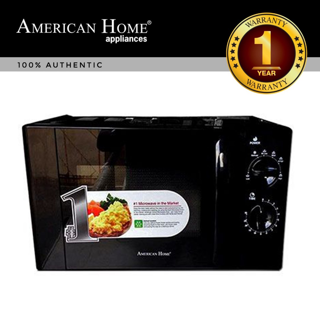 American Home Microwave Oven AMW-22 BLK, Furniture & Home Living