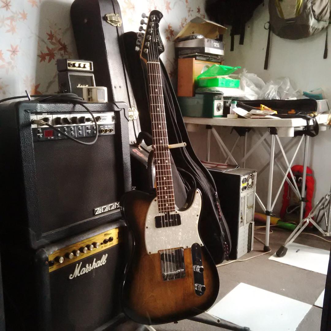 Bacchus Telecaster Custom Electric Guitar P90 Pickup Fender Gibson