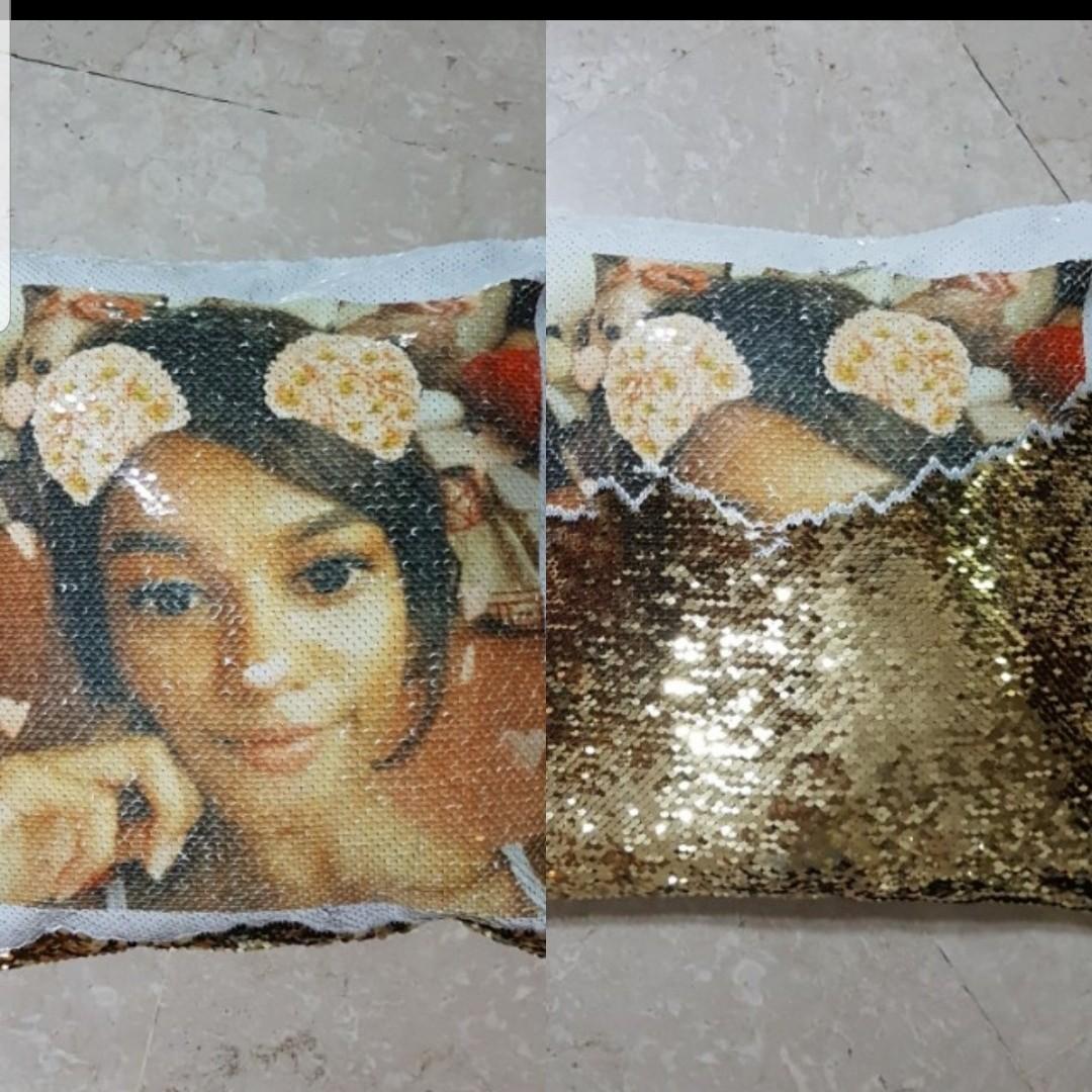 As seen on jonas brothers and chrissy teigen ig Customised mermaid sequin pillow christmas Hobbies Toys Stationery Craft Occasions Party Supplies on Carousell