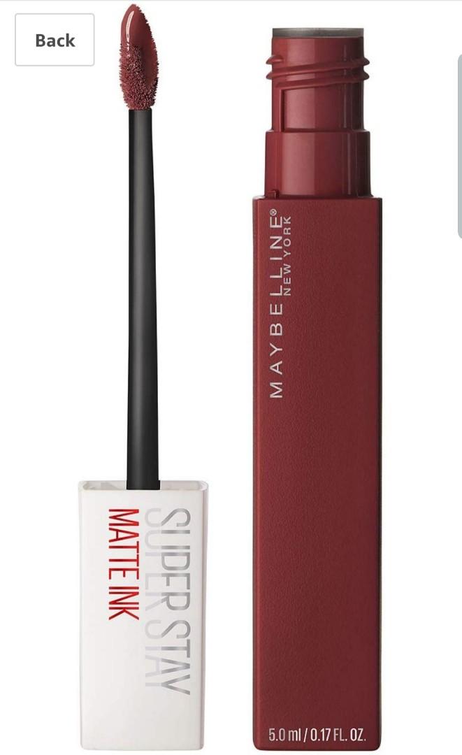 bn maybelline superstay matte ink liquid lipstick 50 voyager red lipstick free normal mail beauty personal care face makeup on carousell