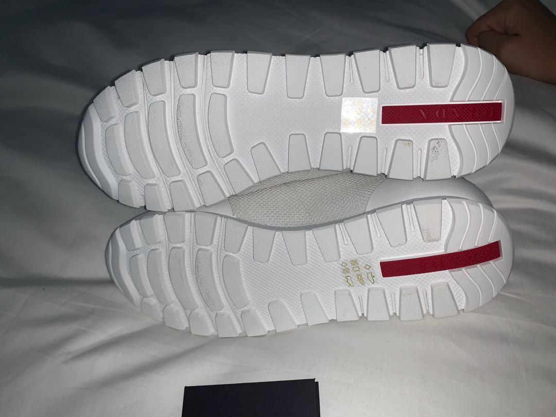 BRAND NEW GENUINE PRADA SNEAKERS size 41 (Category: Women's Shoes) located in Sydney. Submitted by savvy888 (Listing ID 263512858, Image 3). Description: BRAND NEW PRADA SNEAKERS!! Never worn!!! Women’s Size 41 (10) Bought in LA in July this year but never got around to wearing them. 100% Authentic - Original PRADA card comes with them No box as it was too bulky for me to carry in my luggage at airport. Feel free to ask any questions Regular post