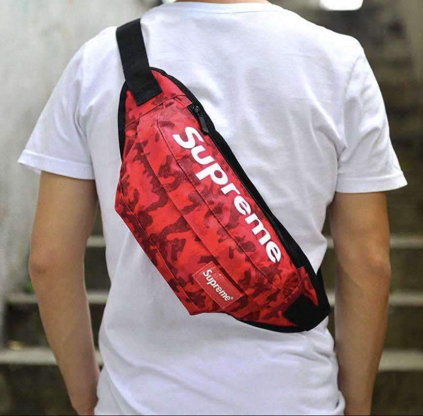 Canvas camouflage Women Men Waist Chest Pouch Bag Supreme Men s