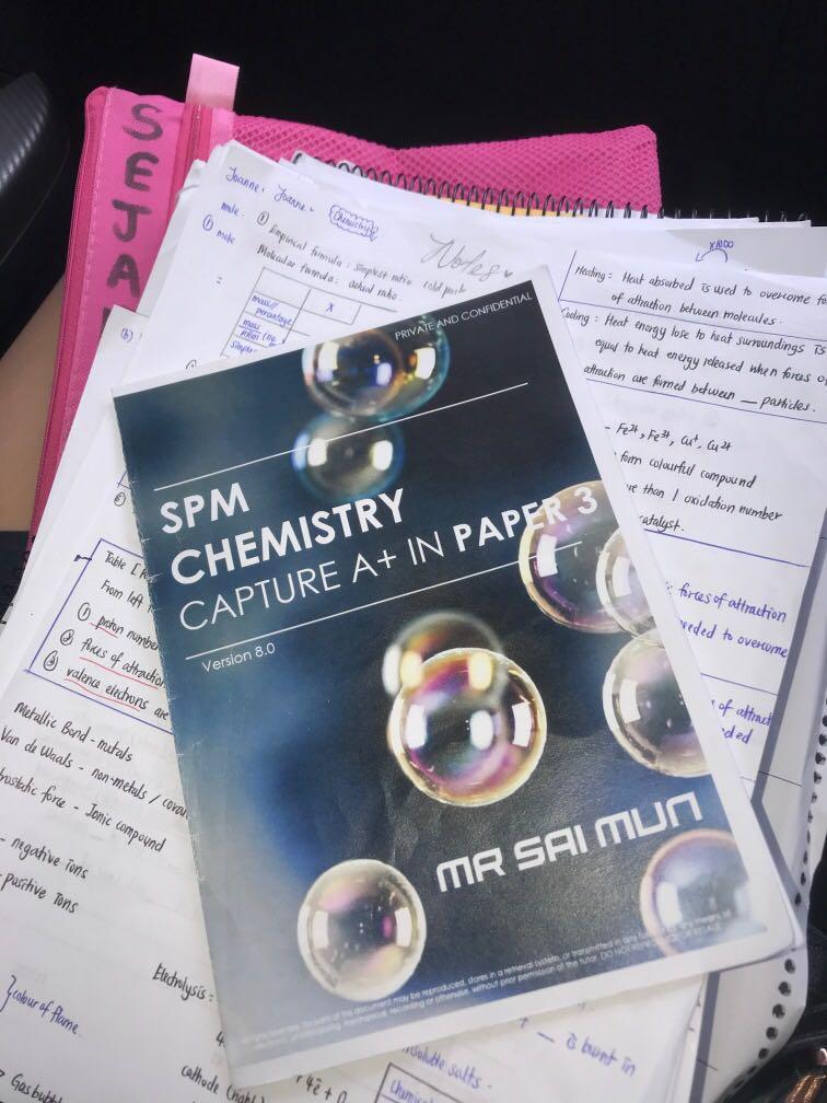 Chemistry Paper 3 Spm Thin Book Books Stationery Books On Carousell