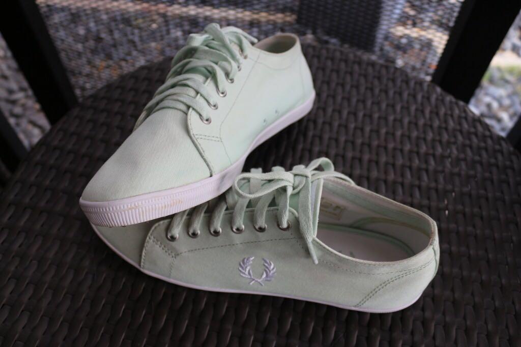 Fred Perry Canvas Shoes (Mint Green 