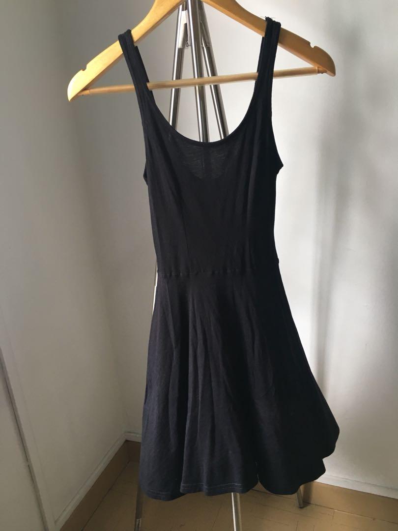 H&M black mini skater dress, Women's Fashion, Dresses & Sets, Dresses on  Carousell