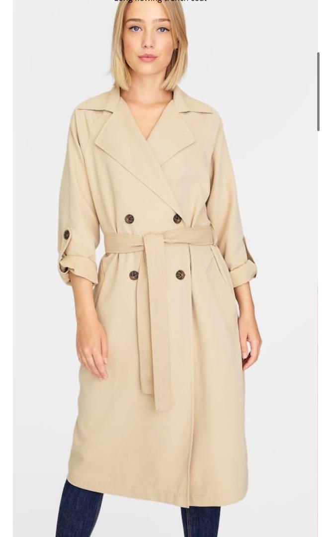 Long flowing deals trench coat