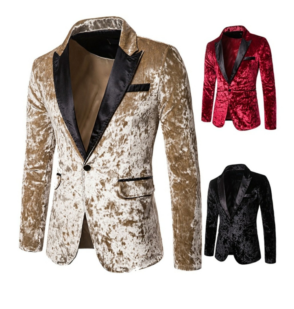 Red shiny blazer hotsell