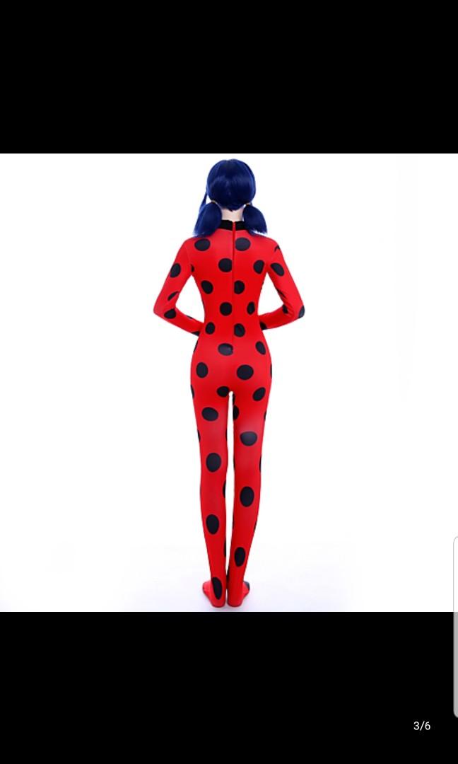 Miraculous Ladybug Cosplay Women S Fashion Clothes Rompers Jumpsuits On Carousell Ladybug cosplay pants satin alin. carousell