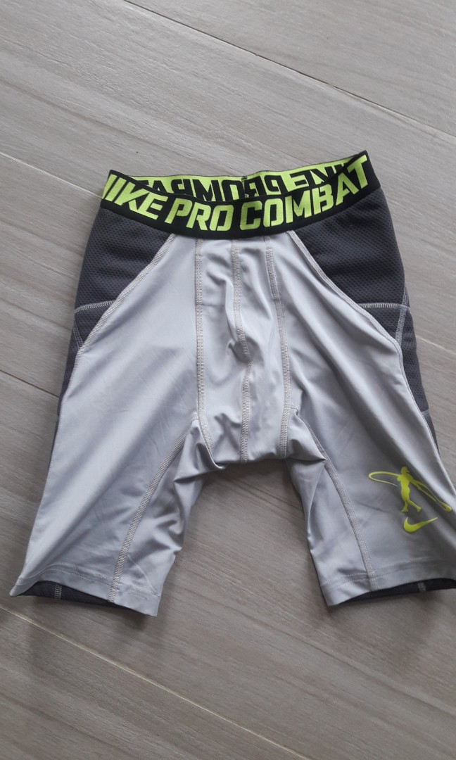 nike combat padded compression shorts