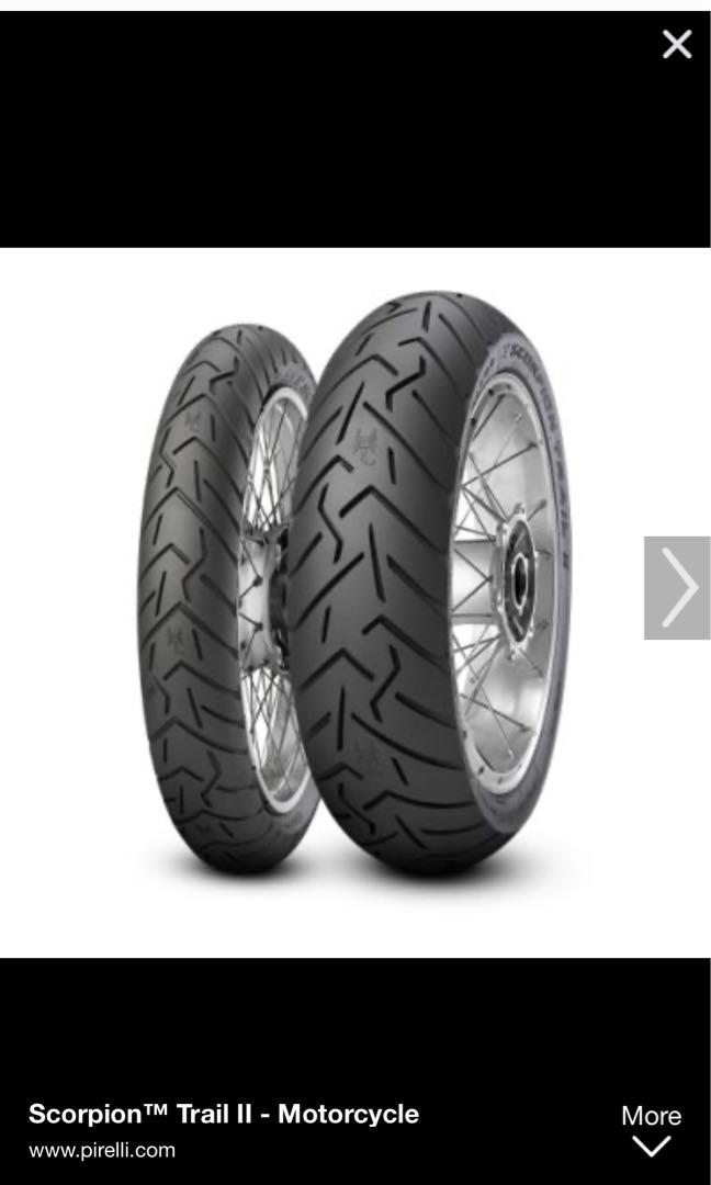 New Pirelli Scorpion Trail 2 Tire Rear Only Honda Crf1000l Motorcycles Motorcycle Accessories On Carousell