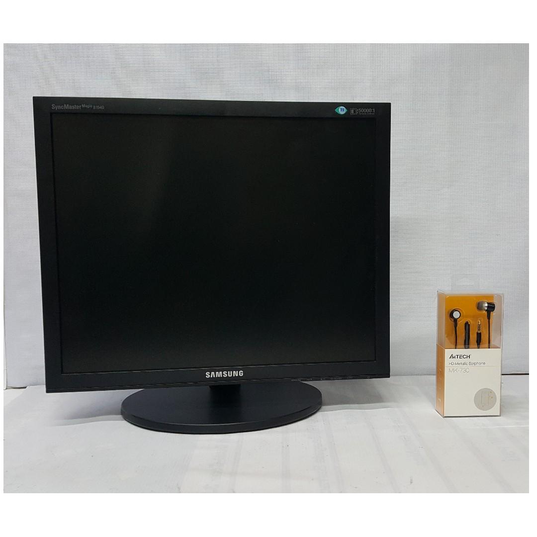 Samsung SyncMaster B1940 19-inch LCD Monitor with A4TECH MK-730 ...