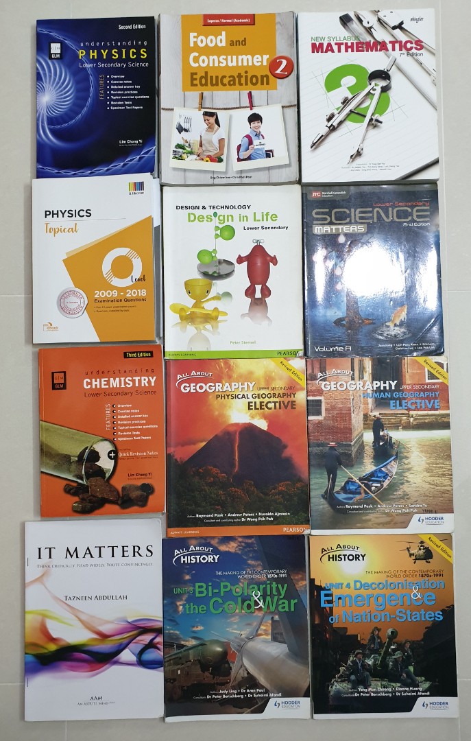 Lower Secondary Upper Secondary Olevel Textbooks Hobbies And Toys Books And Magazines 9217
