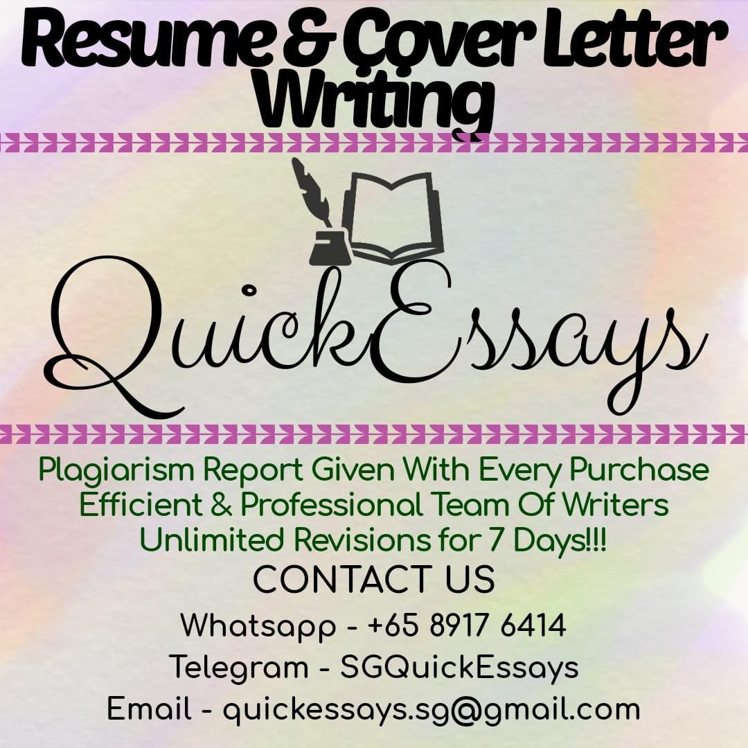 Resume Cover Letter By Sg Quickessays Learning Enrichment