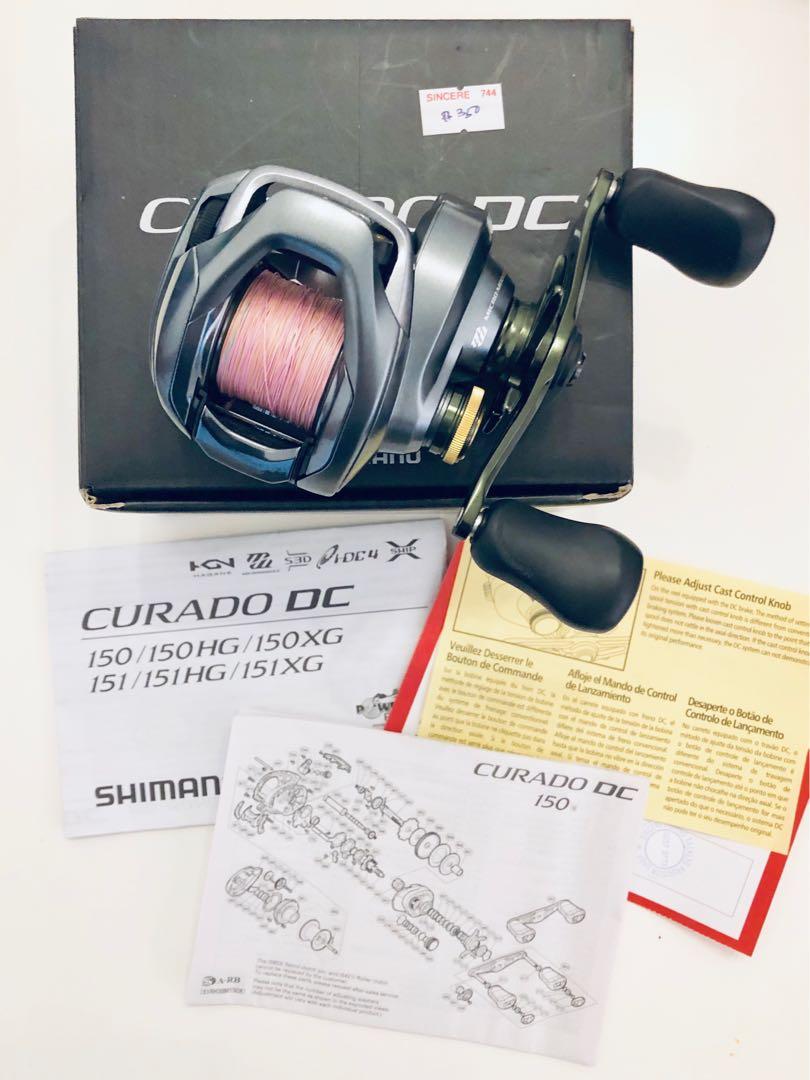 Shimano Curado DC 150 Hg - like new, Sports Equipment, Bicycles & Parts,  Parts & Accessories on Carousell