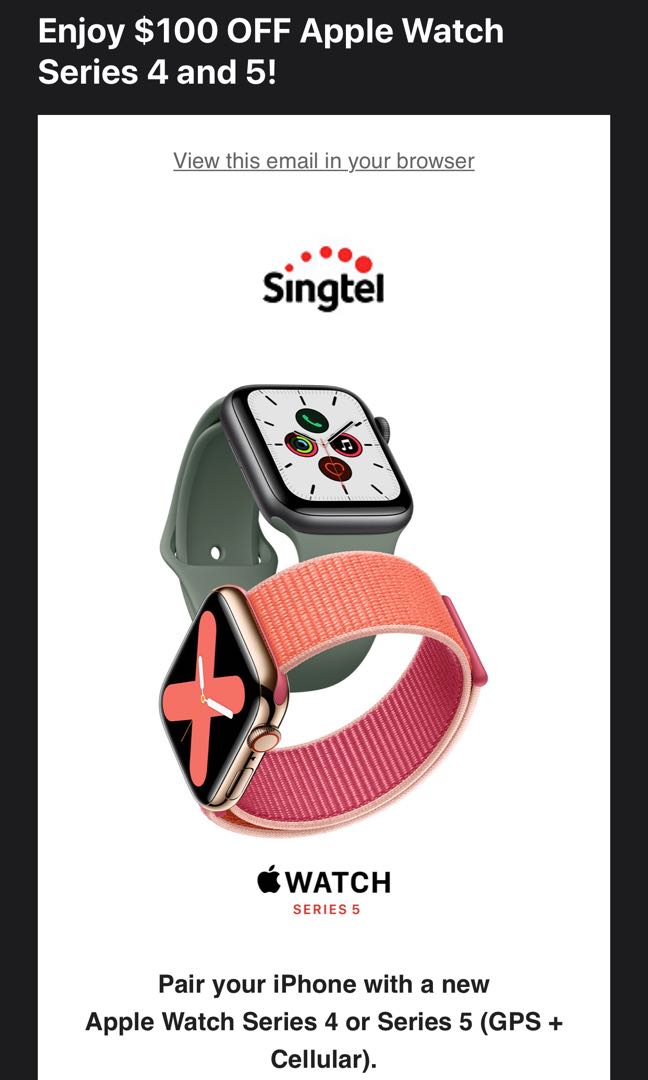 Singtel 2025 apple watch