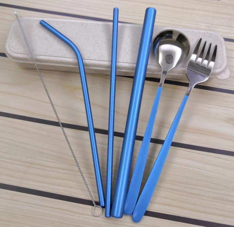 Stainless spoon and fork pastel colors (Category: Home Improvement Tools & Accessories) located in Cavite. Submitted by ms.lavander (Listing ID 263540641, Image 3). Description: 💜 Stainless spoon and fork and straw with pastel color with hard case. 💜 I Want to lessen the use and disposal of plastic spoon and fork, this is one of the things I thought would help make it happen and I want to share it with you. 💜 Available colors: pastel blue past