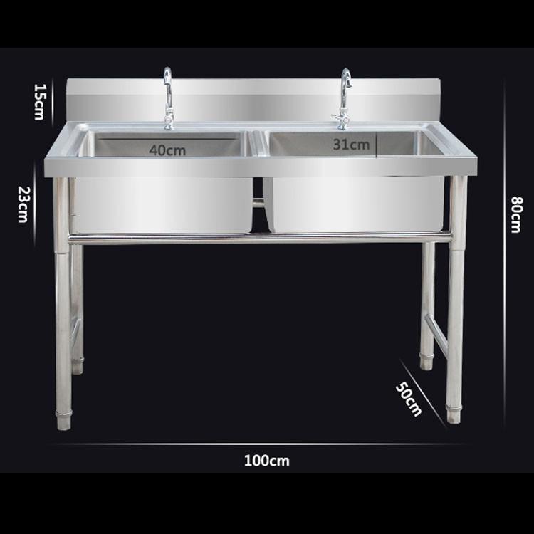 Kitchen Sink Stainless Steel Sink Basin Free Standing ...