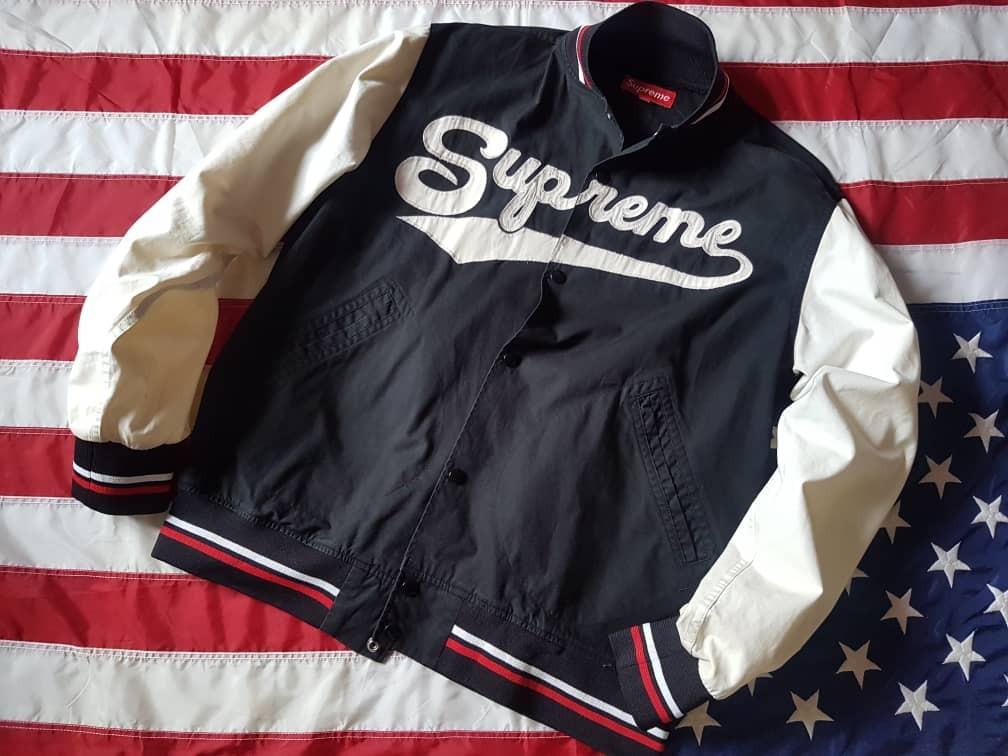 Supreme 2002 Spellout Baseball Varsity Jacket