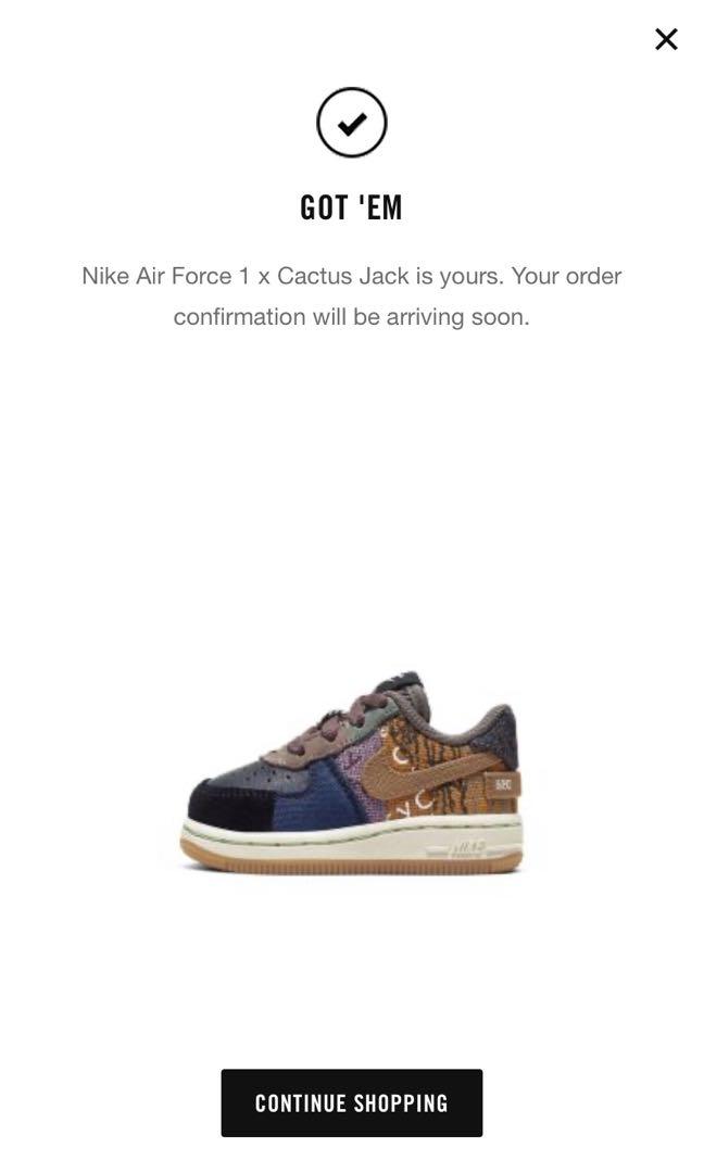 Travis Scott Air Force 1 TD, Men's 