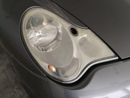 Porsche 911 Headlight Restoration Polish
