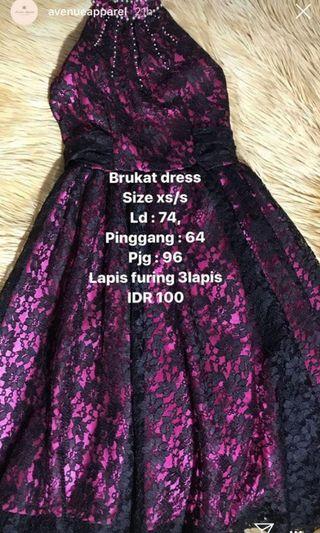 #AutoCuan Mote Dress Halter Neck