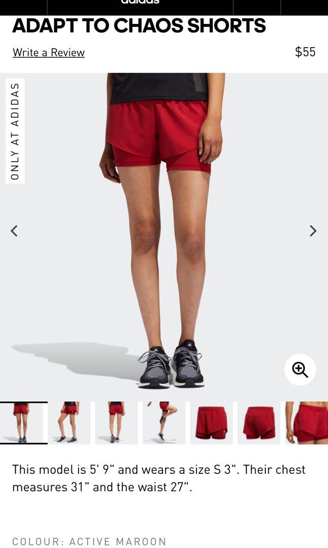 maroon adidas shorts
