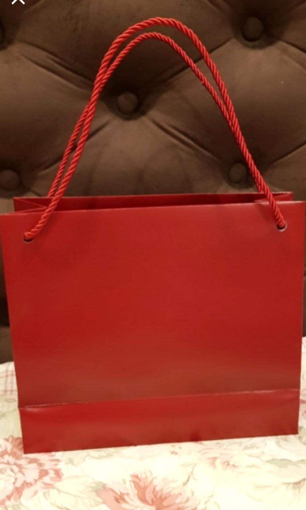 Authentic Cartier Gift Bag Shopping Paper Bags 10'' x 9'' & 8” x 7”
