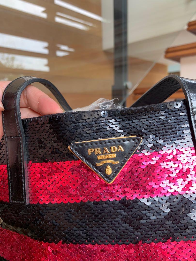 Authentic Brand New PRADA Sequin Tote Bag, Women's Fashion, Bags