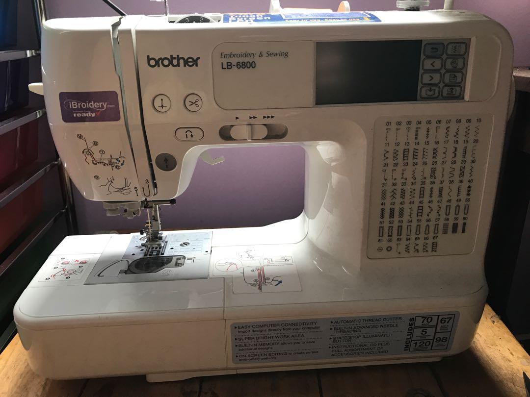 Brother Lb6800 Embroidery Machune Tv Home Appliances Other Home Appliances On Carousell
