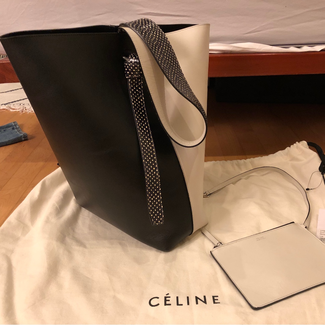 Celine oversized twisted cabas top