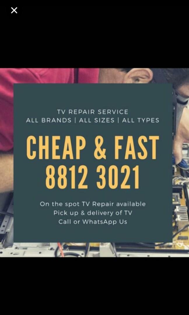 Cheap Fast Tv Repair Lifestyle Services Electronics Gadget Repairs On Carousell