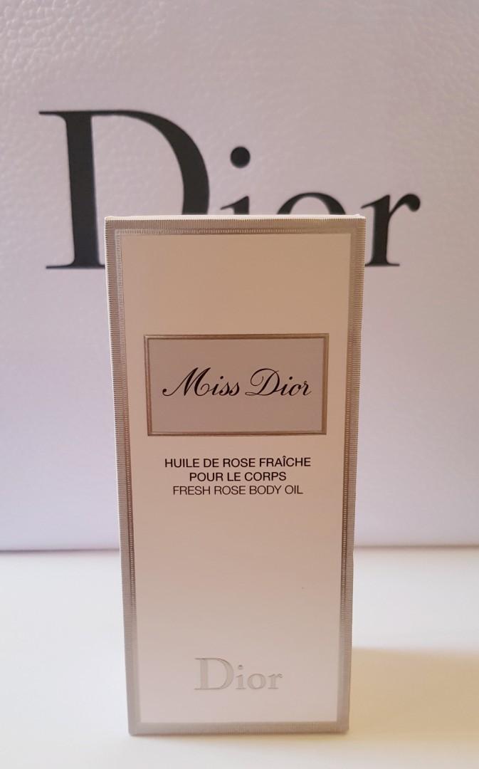 Christian Dior Miss Dior Fresh Rose Body Oil, Beauty & Personal Care