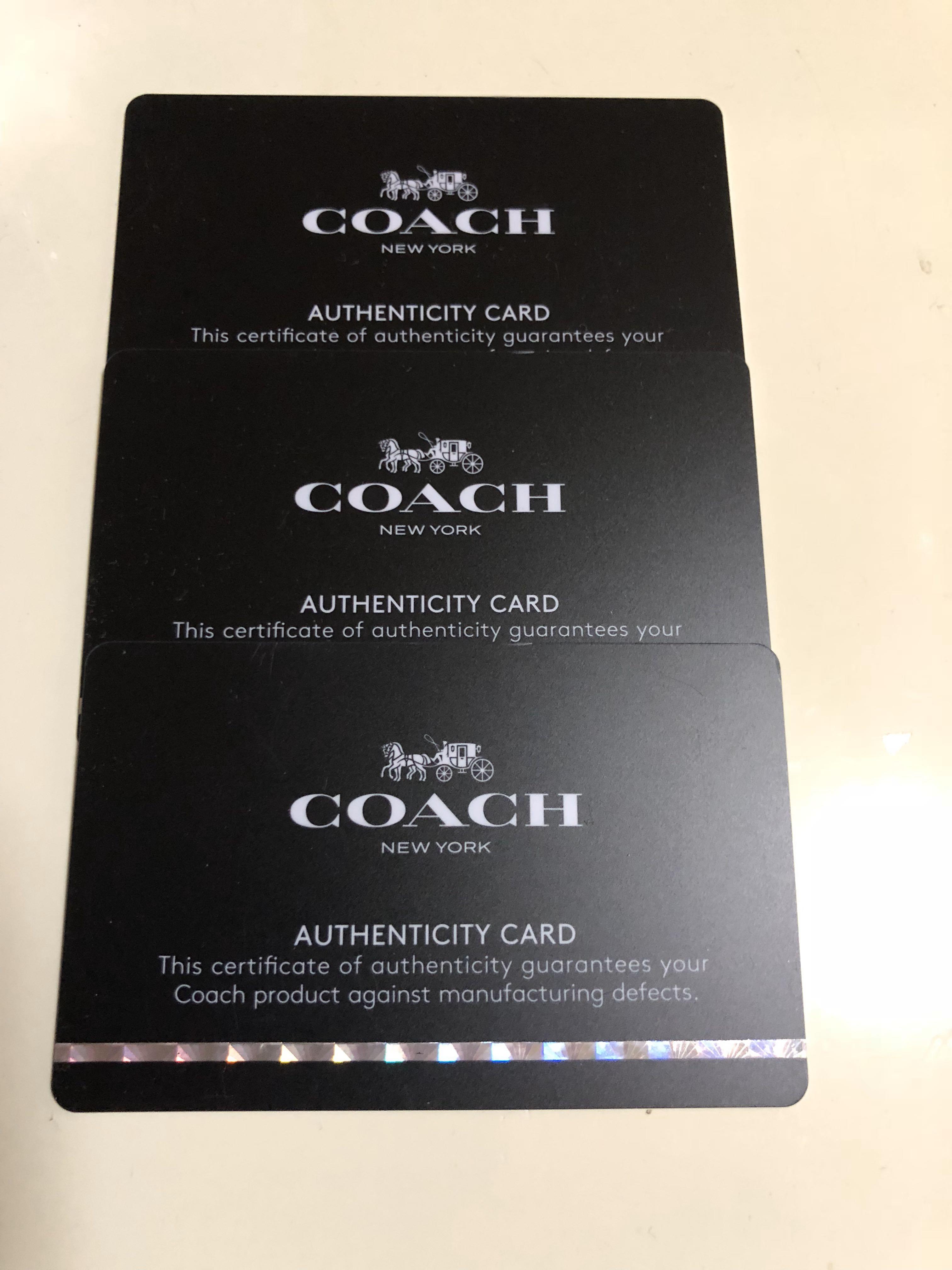 Authenticity Cards 