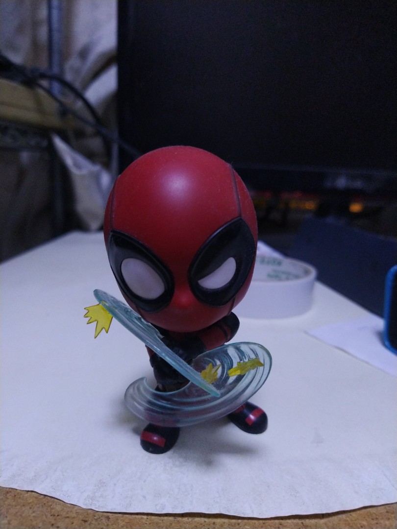 Deadpool 2 cosbaby bullet deflecting version 雙刀流擋子彈版, 興趣及遊戲, 玩具 & 遊戲類 ...