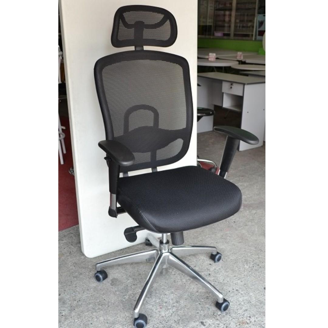 Ergodynamic Emc 80 Omega 2 Executive Mesh Chair W Headrest Office Chair Office Furniture Furniture Home Living Office Furniture Fixtures On Carousell