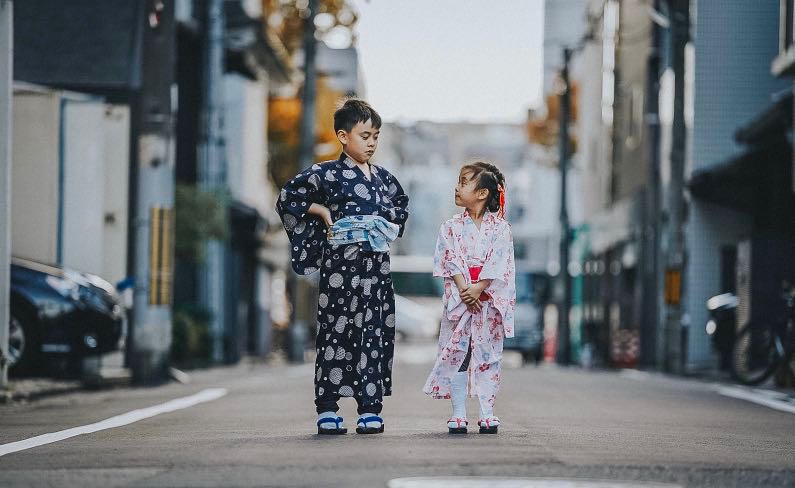 Children's kimono costume on sale