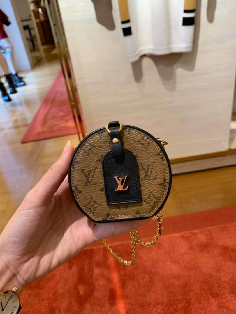 InteragencyboardShops Switzerland - Louis Vuitton Noir Monogram Vernis Mini  Boite Chapeau Bag - Brown Shopper bag Golden Goose
