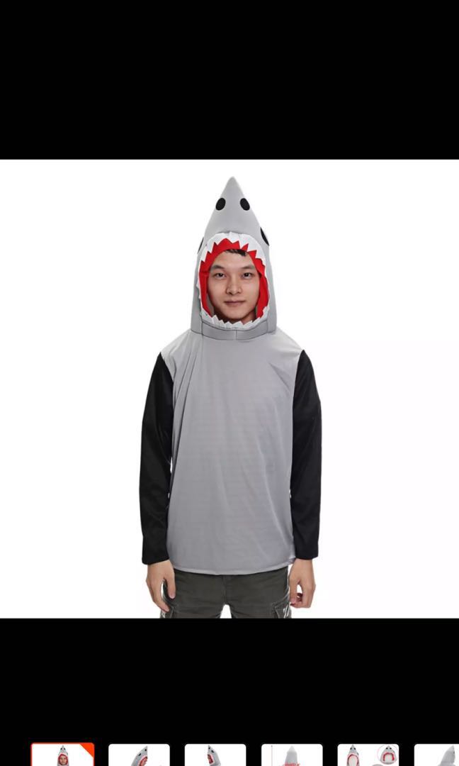 Shark costume, Men's Fashion, Tops & Sets, Formal Shirts on Carousell