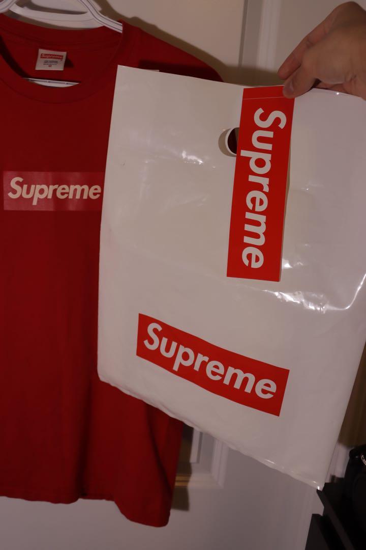 Supreme 20th Anniversary Box Logo Tee Red, Men's Fashion, Clothes