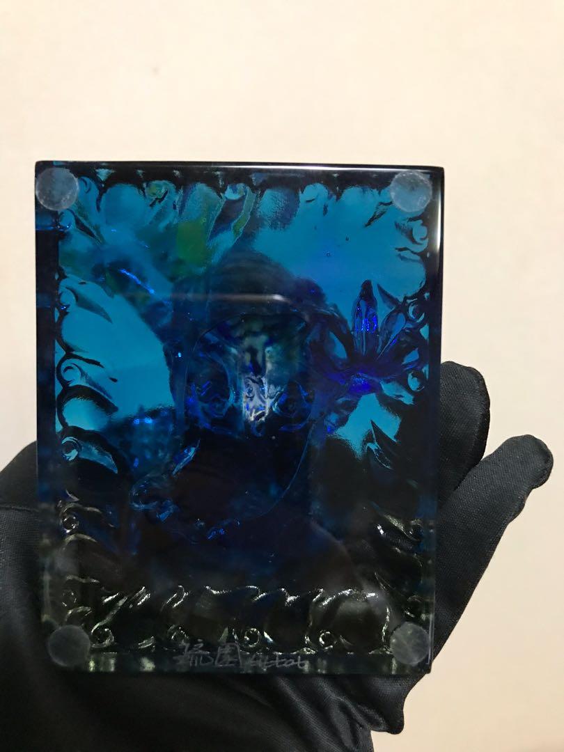 琉園 tittot 瑠璃ガラス チャイニーズクリスタル 台湾 置物 龍 ドラゴン